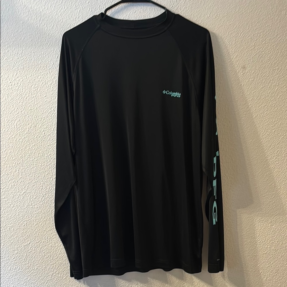 Columbia Men's Black Fishing Shirt